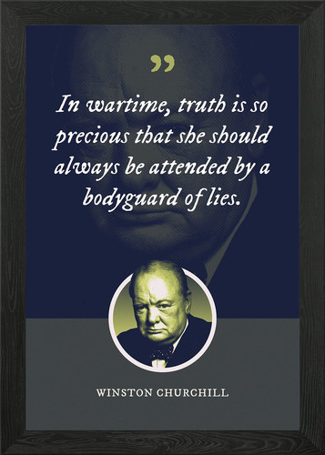 Wartime truth so - wartime, framed