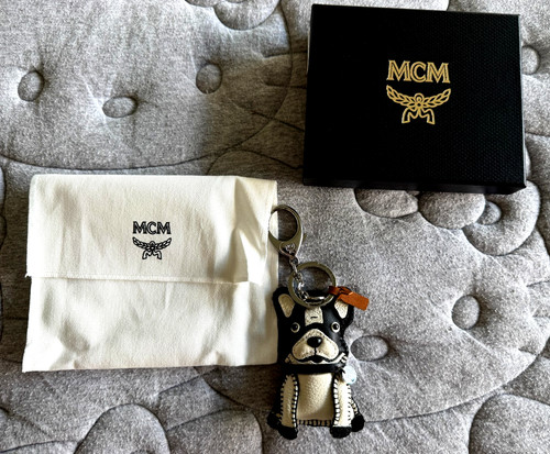 Mcm french bulldog leather - mcm,