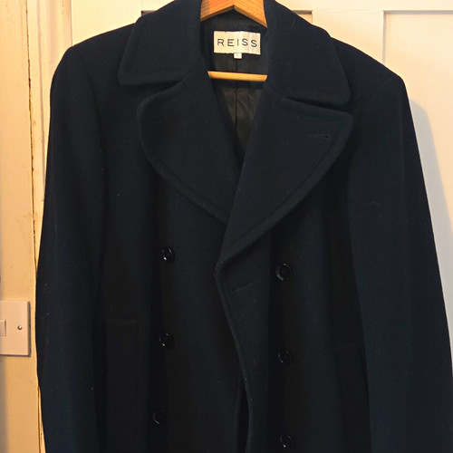 Reiss men navy wool pea - reiss,