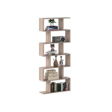 6-Tier S-Shaped Bookshelf