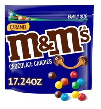 M&M'S M & M Caramel Milk Chocolate Candy Large Family Size USA Exclusive Flavour