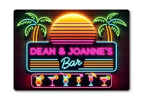 Personalised bar sign metal - bar,