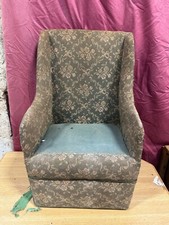 VINTAGE ANTIQUE SMALL PALOUR / BEDROOM CHAIR MYABE CHILDS EARLY FOR RESTORATION