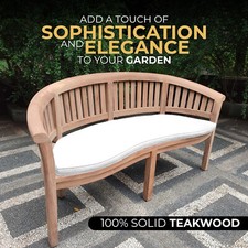 12cm Thick Banana Bench Wooden