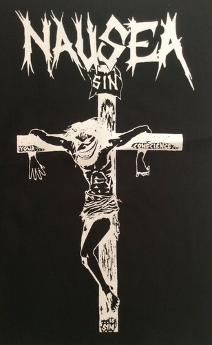 Nausea jesus big - back, patch