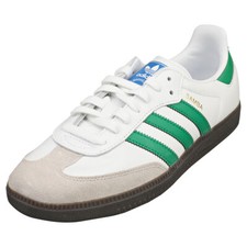 adidas Samba Og Mens Trainers in White Green