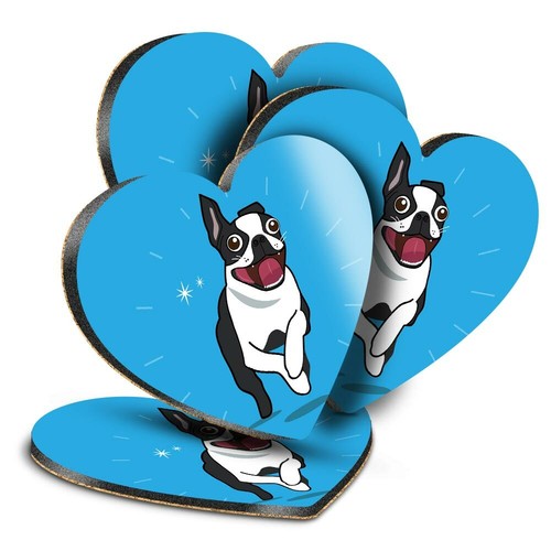 Heart mdf coasters boston - heart,