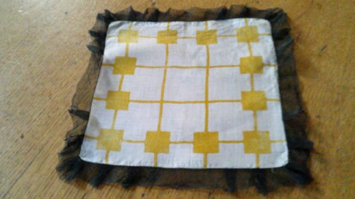 Unused vintage cotton hankie - unused,