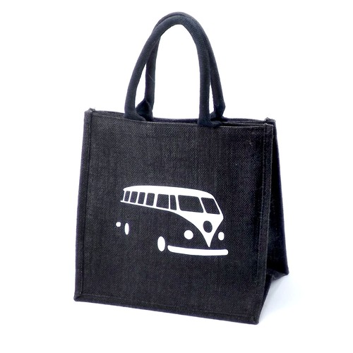 Medium jute hessian black - jute,