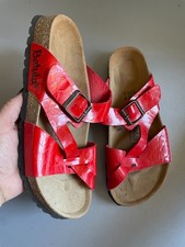 Birkenstock Betula red patent