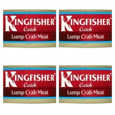 4 x KINGFISHER Lump Crab Meat