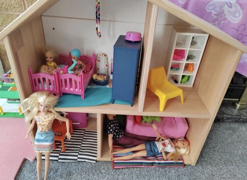 Wooden play house - play,