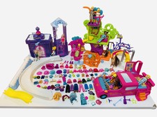 Polly Pocket Fashion Dolls Vintage Mattel, Clothes And Accessories Set Bundle
