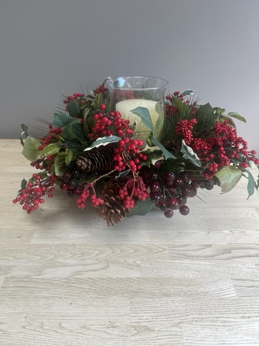 Christmas candle table centre - christmas,
