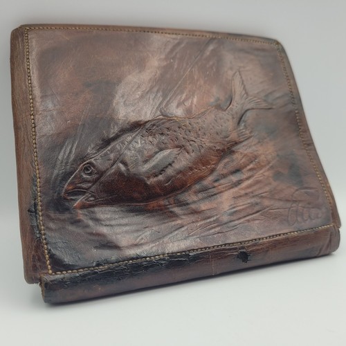 Antique leather fly - antique,