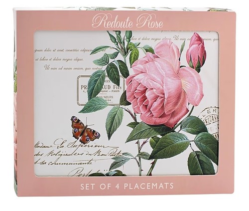 Set placemats floral - 4/6,