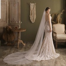 UK Soft Tulle Plain 1Tier Veil