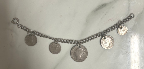 Victorian silver coin - silver,