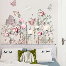 Large Flower & Butterfly