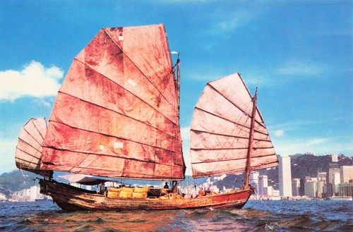 Chinese junk boat vintage - boat,
