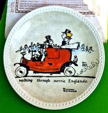 Newell Pottery - Walking Through Merrie Englande , Rockwell On Tour Plate