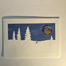  ??  1993 RARE ISLE OF MAN CHRISTMAS CARDED 50P?? UNC