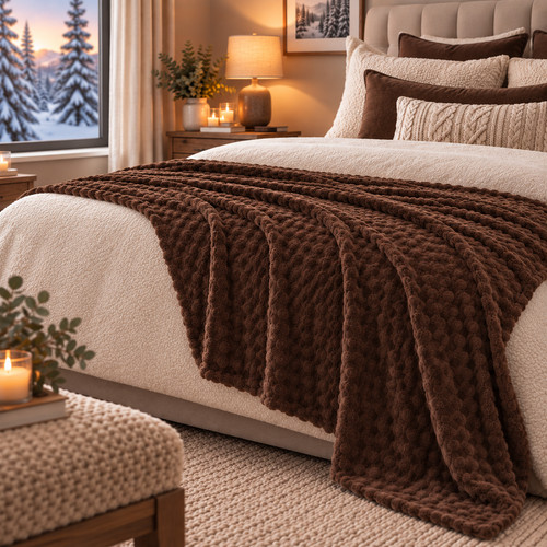 Bubble blanket fleece soft - 'bubble',