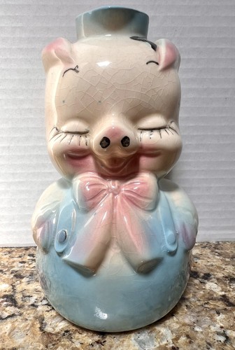 Vintage hull pottery pig - hull,