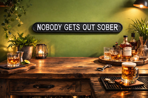 Nobody gets out sober - nobody,