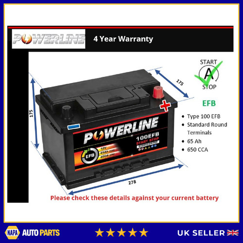 Efb battery fits porsche 944 - efb,