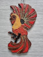 Vintage Ceramic Rooster Wall