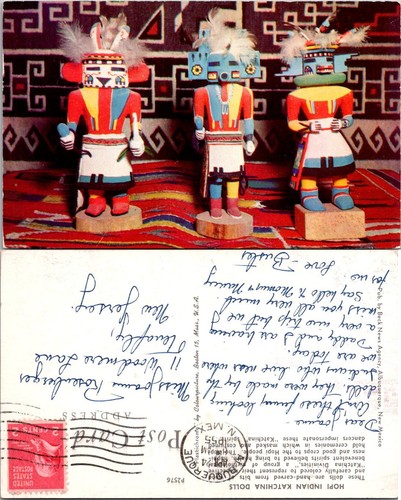 Hopi kachina dolls - kachina, postcard