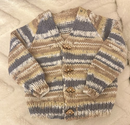 Hand knitted boy cardigan - boy's,