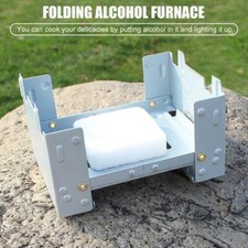 Outdoor Mini Folding Portable Oven Picnic Barbecue Solid Fuel Alcohol Stove