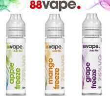 88 Vape E Liquid 50ml Vape Juice E-Cig Refill 0mg Nicotine Shortfill 3 Pack