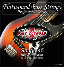 FLATWOUND Bass Guitar Strings Set 45 100 Nickel Wound Fretless & Jazz ADAGIO PRO