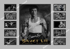 Bruce lee autographed a4 - lee,