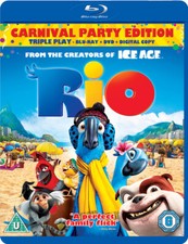 Rio Blu-ray (2011) Carlos Saldanha cert U 2 discs Expertly Refurbished Product