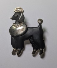Vintage Poodle Dog Brooch