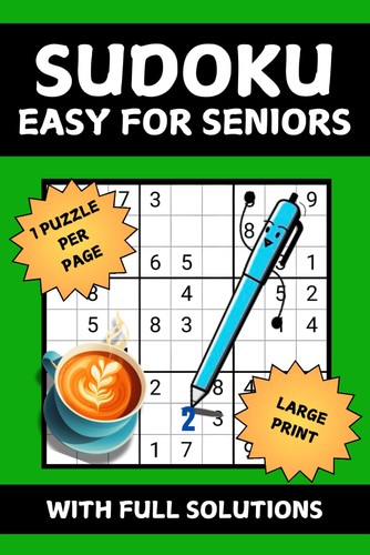 Easy sudoku for - for, seniors: