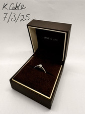 18ct White Gold & Platinum 0.50ct Total Diamond Ring, Size O, Debeers Certified