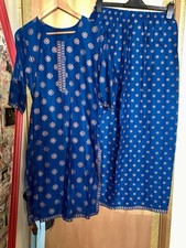 New Cotton Two piece Tunic Trouser Kurti Kurta Set Latest Casual  Style 10-14