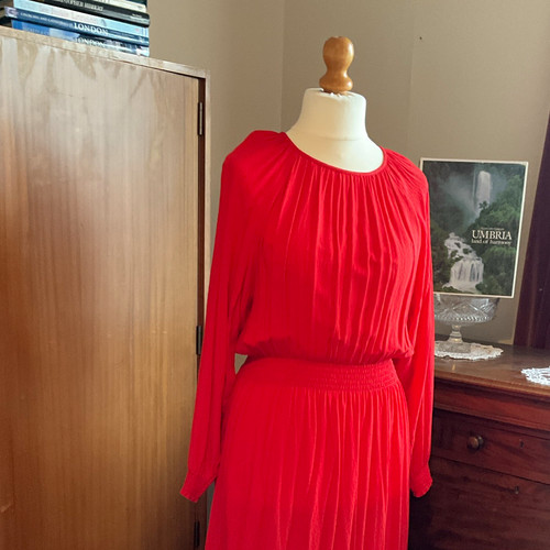 Red chiffon viscose a - chiffon,
