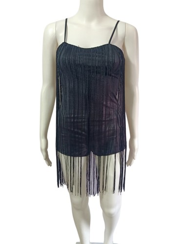 Ice fashion black suede fringe - fashion,