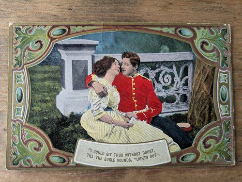 Antique embossed military - antique,