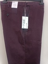 M&S Mens Burgundy Cotton