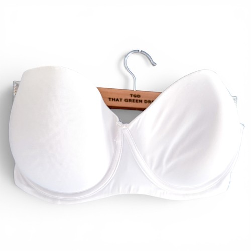 Ladies white strapless bra - white,