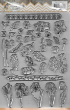 Precious Marieke Spring Delight A5 Clear Stamp Set for cardmaking, scrapbooking