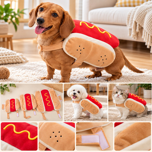 Pet hot dog - dog, costume