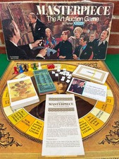 Masterpiece The Art Auction Board Game - Parker 1970 Vintage Game - Complete